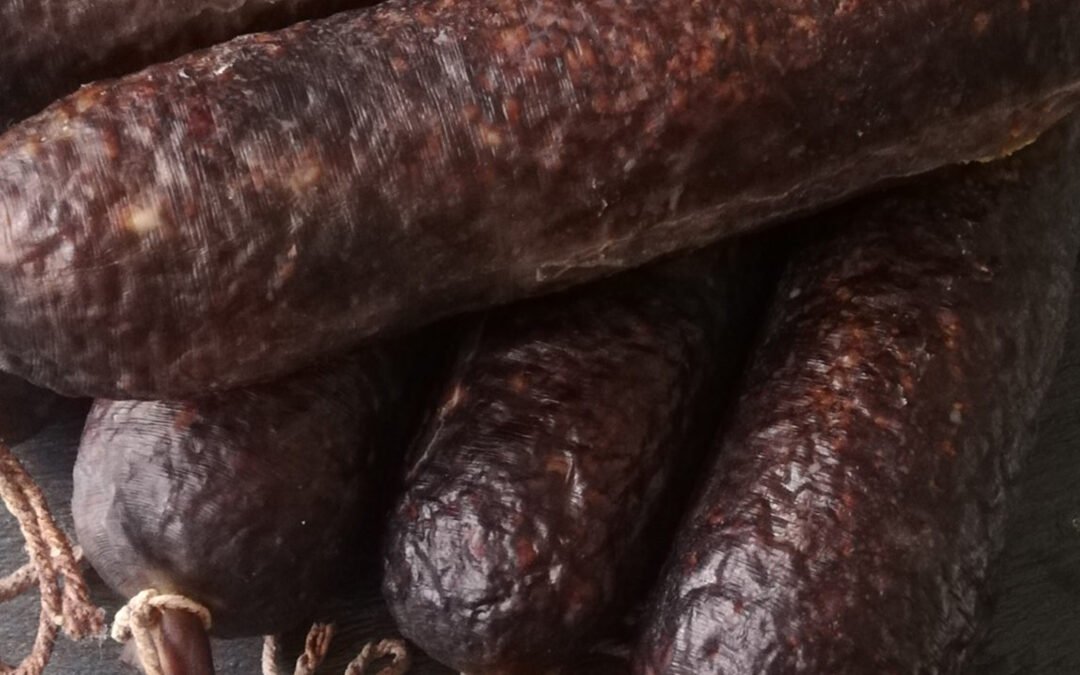 Morcilla con tripa de vaca